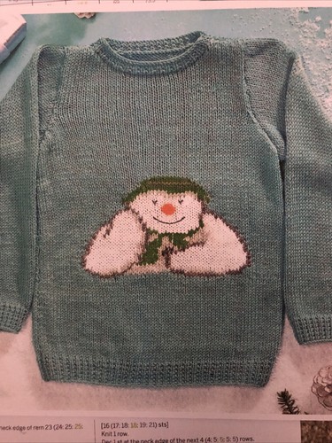 Snowman sweater knitting - sweater,