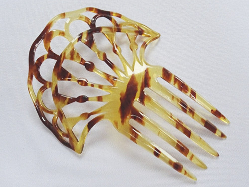 Vintage hair comb celluloid - vintage,