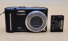 Panasonic Lumix DMC-TZ10 Digital Camera Black No Charger See Description.