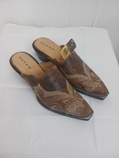 New Mary Mule Brown Leather