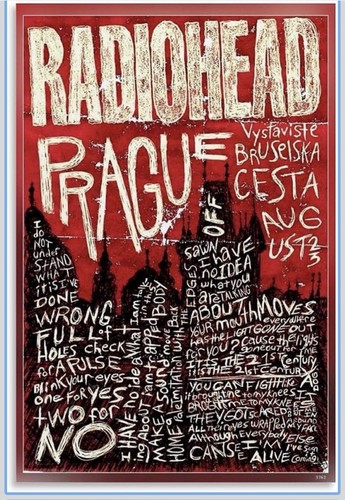Radiohead poster rock band - rock,