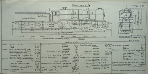 Railway technical drawing lner - railway,