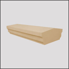 4x Fluted Wall Copings 665mm x 230mm Cast Stone, 3 Colours Free UK Mnld Delivery