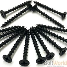 BLACK BUGLE HEAD DRYWALL COARSE THREADED SCREW DRYLINING WOOD FRAMEWORK STUDDING