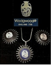 joblot 2 Vintage Wedgwood Cameo Jasper Necklace & Earrings (925 set)