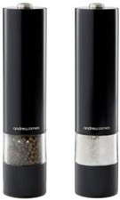 Salt and Pepper Grinder Mill Set Electric Black Adjustable Large Andrew James UK