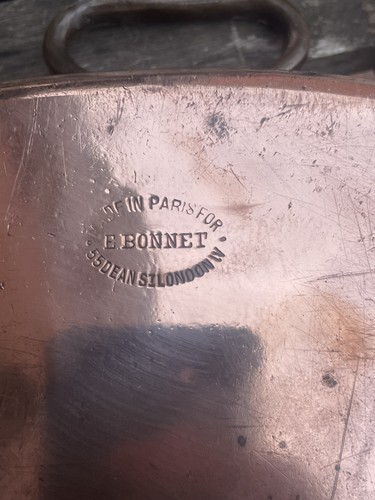 Vintage french hammered - vintage, copper