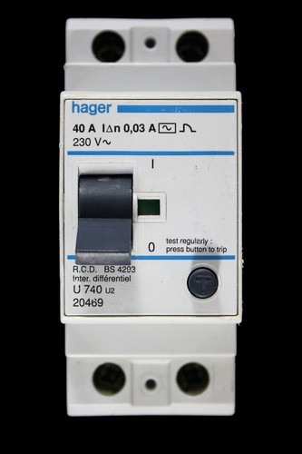 Hager amp 30ma double - amp,