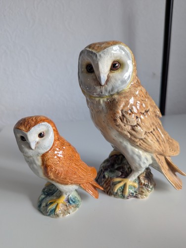 Beswick barn owl pair - beswick,