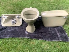 Royal Doulton 1975 Toilet And Sink -Avocado
