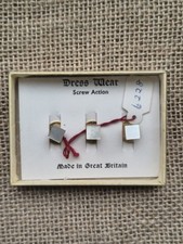 VINTAGE Dress Wear Screw Action Shirt Studs Formal Made in Great Britain Boxed