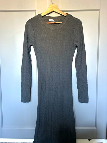 Zara grey knit - knit, midi