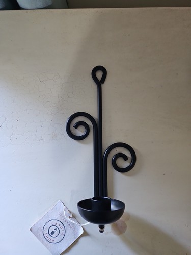 Wall mount metal candle - mount, holder