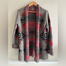 J.Jill Open Cardigan Mandala
