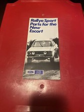 Rallye Sport Parts for the New Escort Ford RS