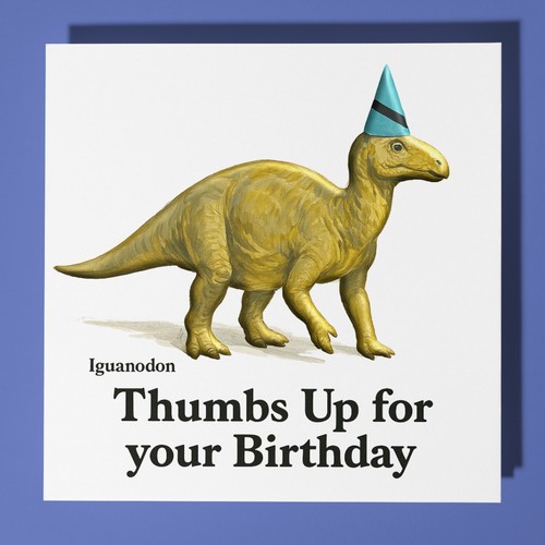Dinosaur iguanodon birthday - dinosaur,