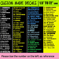 Custom Vinyl Lettering Decal
