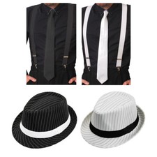 DELUXE PINSTRIPE GANGSTER SET