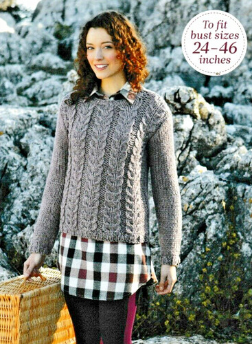 679 lady girls cable sweater - 679,