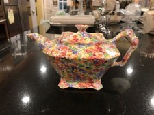 CHINTZ TEAPOT, JAMES KENT LTD, "APPLE BLOSSOM," MADE IN ENGLAND