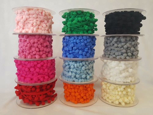 Pompom 5mm ribbon trim - pompom,