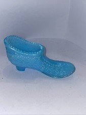 Vintage Vaseline Glass  Blue