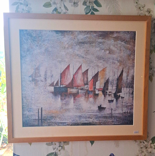 Framed nautical sailboats - framed,