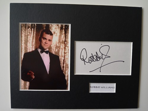 Robbie williams autograph - robbie,