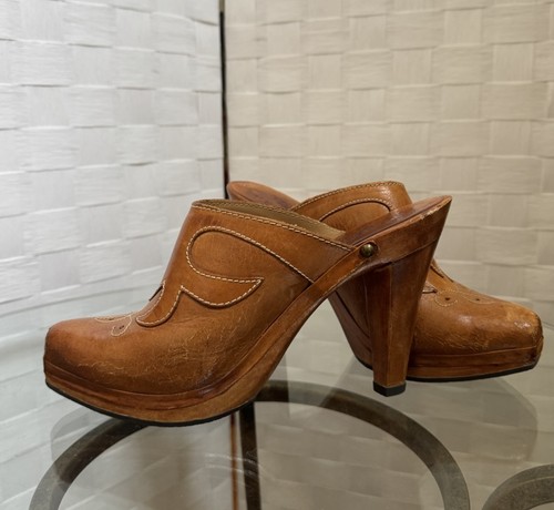 Vintage heel platform - vintage, clogs