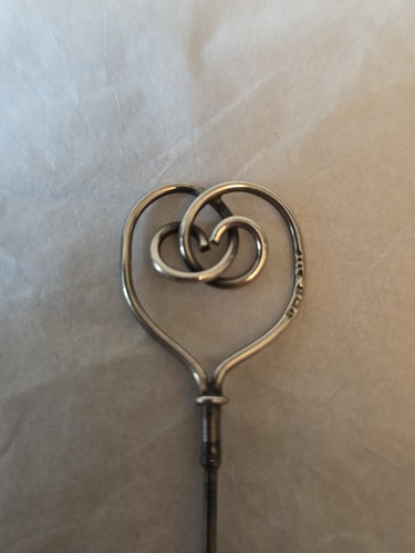 Sterling silver heart shaped - silver,