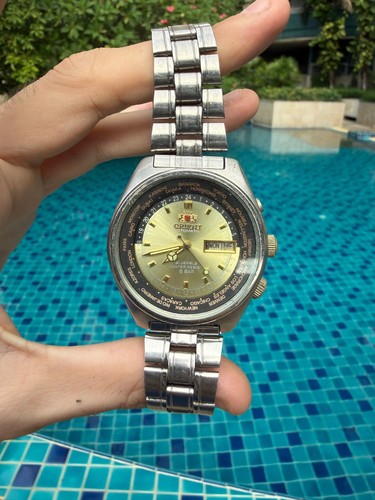Orient champagne dial world - orient,