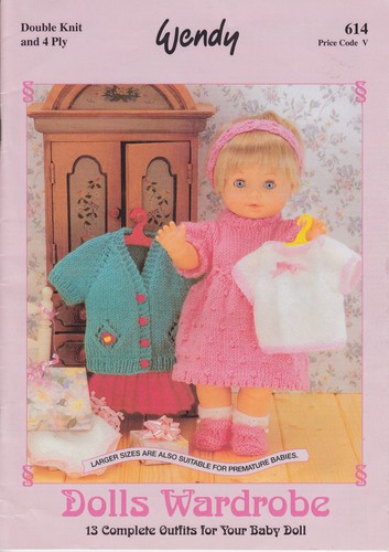 Dolls wardrobe sirdar knitting - dolls,