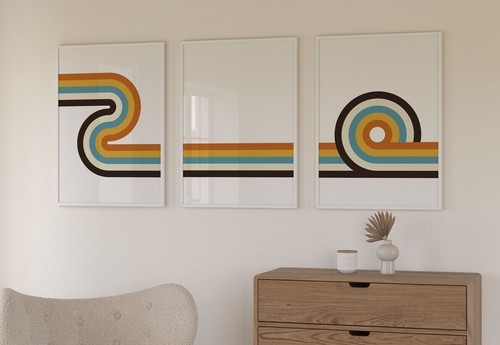 Retro 70s wall art continuous - retro,