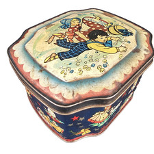 Vintage George Horner Tin Nursery Rhyme Boy Blue Toffees Jack Jill