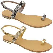 Womens Ladies Sandals Diamante