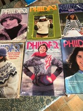 Vintage Phildar Knitting Books Nos 40,42,72,78,93,149