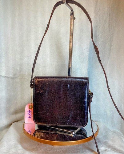 Vintage real lizard - vintage, small