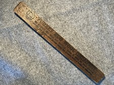 Vintage Turkey Rug Wool wooden Gauge Measure by Patons & Baldwin's