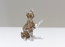 Art Glass Gold Cased Glass Cat