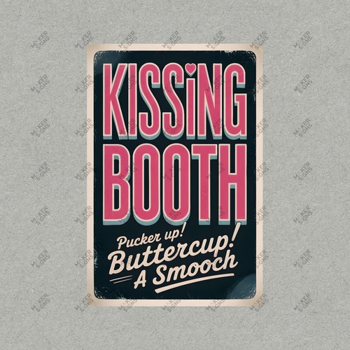 Vintage style kissing booth - style,