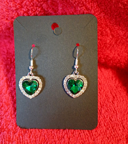 Green heart crystal halo - heart,