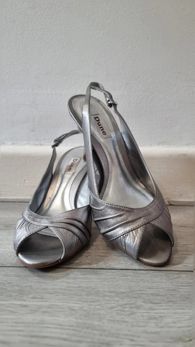Dune silver pewter leather - silver,