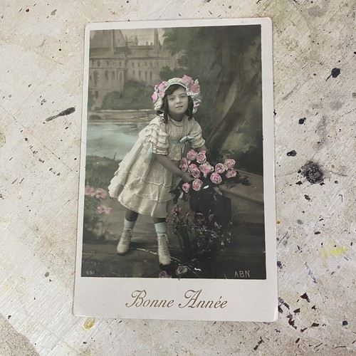 Vintage french postcard - vintage,