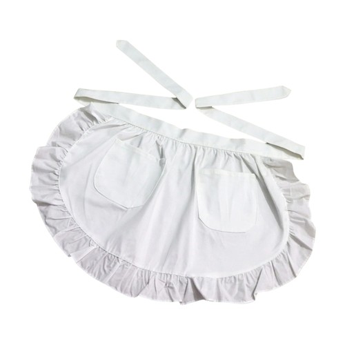 Cute frilly apron with pocket - cute,