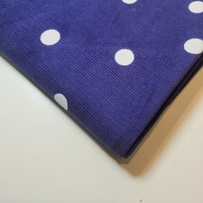 Navy Polka 100% Cotton
