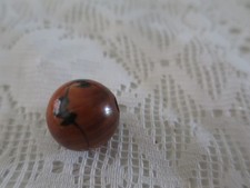 Semi-precious stone mixed material vintage Japanese netsuke ojime ornament bead