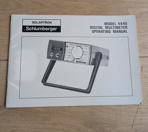 Solartron schlumberger model - solartron,