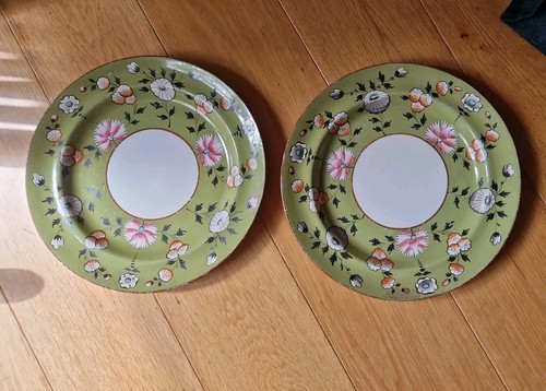Antique pair plates - pair,