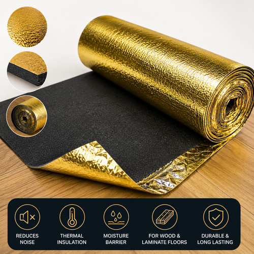 15m gold laminate wood - gold,