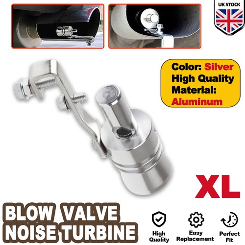 Car exhaust pipe - silver, turbo